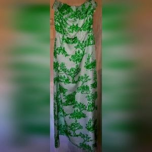 Lilly Pulitzer Strapless Maxi Dress - M